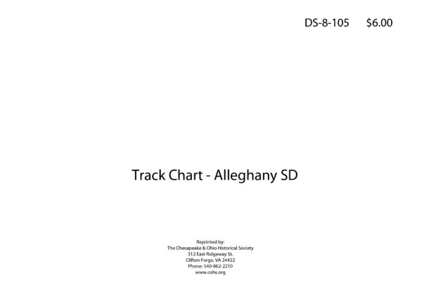 DS-8-105 Track Chart - Alleghany Subdivision