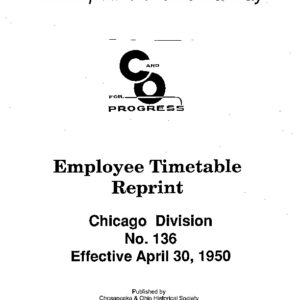 DS-8-124 Employee Timetable - Chicago No. 136 (Apr. 1950)
