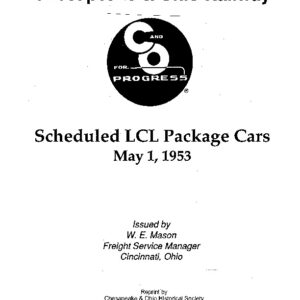 DS-8-132 Scheduled LCL Package Cars - 1953