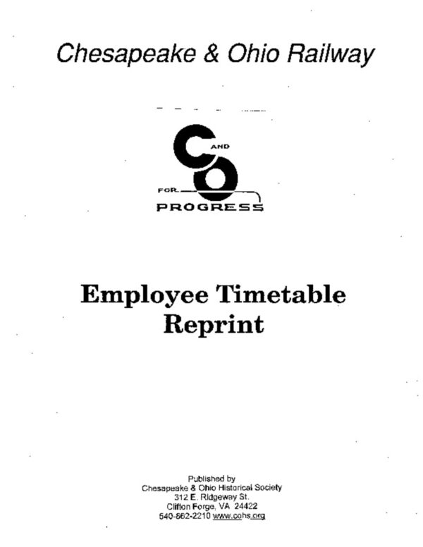 DS-8-134 Timetables - Complete Set (Reprint)