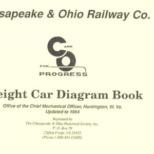 DS-9-183 C&O Freight Car Diagram Book - Updated 1964