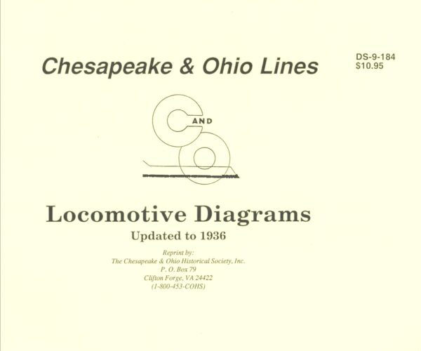 DS-9-184 C&O Steam Locomotive Diagrams - Updated to 1936
