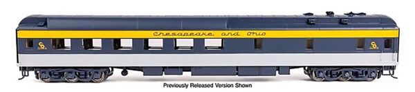 MD-25-988 “PRE-ORDER” 82' Pullman-Built Heavyweight 36-Seat Diner - Ready to Run -- C&O (Tri-Color) #968 France's Tavern