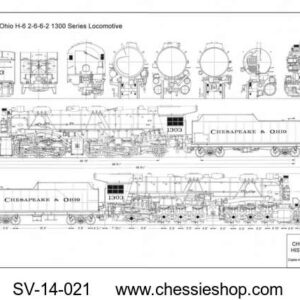 SV-14-021 Mechanical H-6 Locomotive Drawing