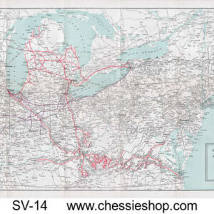 SV-14 C&O/PM/NKP System 1940 Map