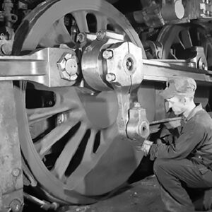 SV-15-028 - 44 Machinists at Huntington Shop, C&O Iconic Photo