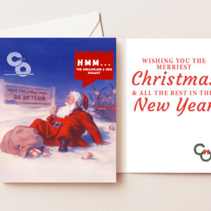 PS-25-206 Christmas Cards, Next Time - Go by Train,  (Set of 20 cards & envelopes)