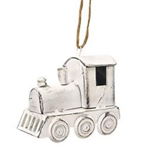 CU-25-592 Ornament, Metal Steam Locomotive
