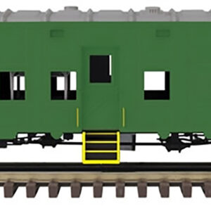 MD-26-901 "PRE-ORDER" C&O, Pullman Troop Sleeper Car (MOW), O Scale, 3 Rail, (Green/Yellow) by Atlas