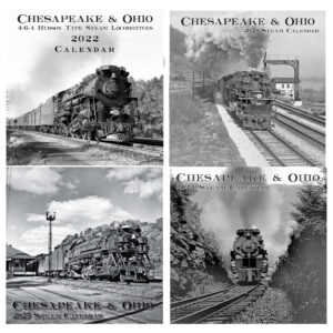 PS-25-202 Calendar, Fifty C&O Steam Locomotives, Calendar, Set of 4 Back Issues, 2022-2025