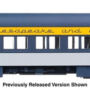 “PRE-ORDER” MD-26-916 82' Pullman Heavyweight 12-1 Sleeper - Ready to Run -- Chesapeake & Ohio Spirit of '76, HO Scale