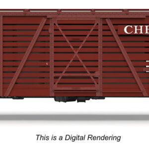 “PRE-ORDER” MD-26-925 40 ' Wood Stock Car, C&O 95220, Hog Sounds, HO Scale, by Broadway Limited